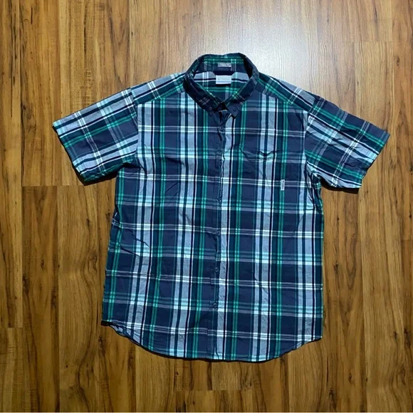Columbia Sportswear Company Men’s Button Down Short Sleeve Shirt Regular Size L - Picture 4 of 14